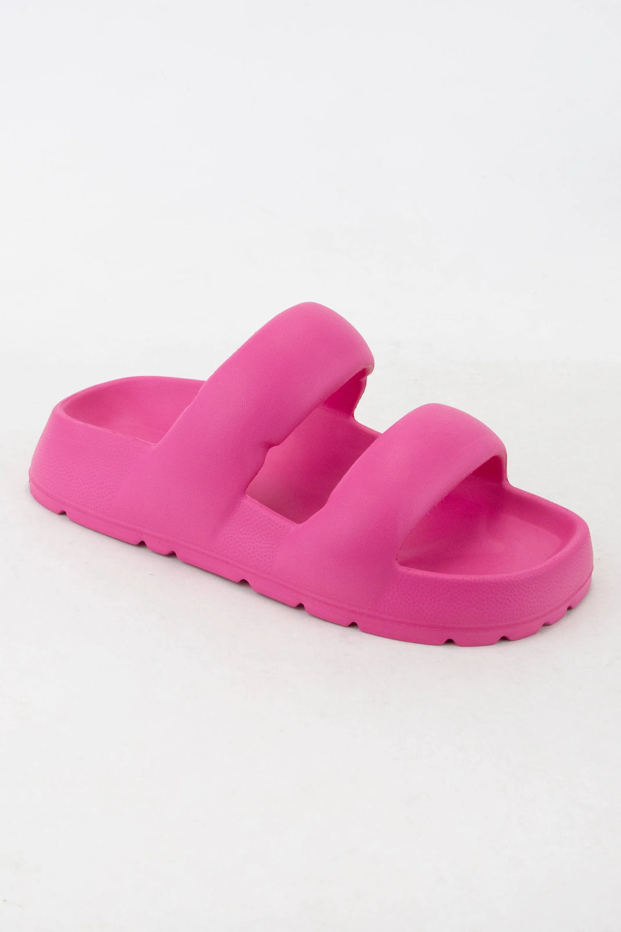 MADLO LIGHTWEIGHT EVA SLIDE SANDAL WITH SOLID DOUBLE STRAP