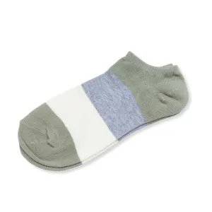 Mens 3 Pairs Low Cut Colour Impact Cotton No Show Socks 6-11