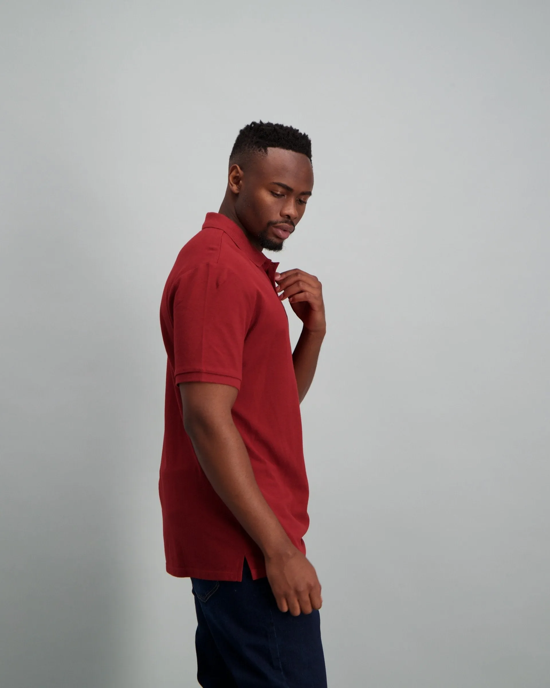 Mens - Basic Golfer Tex - Burgundy
