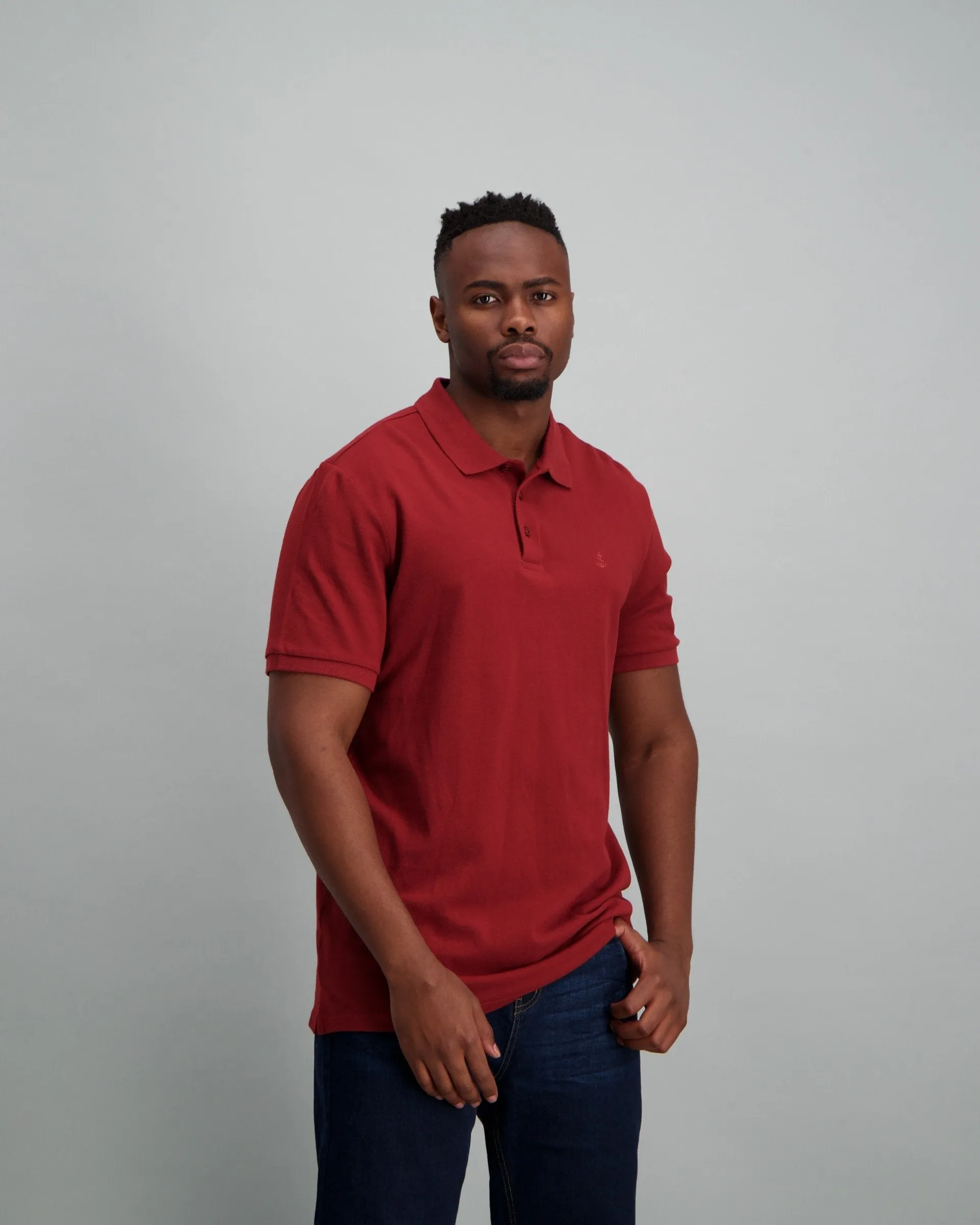 Mens - Basic Golfer Tex - Burgundy