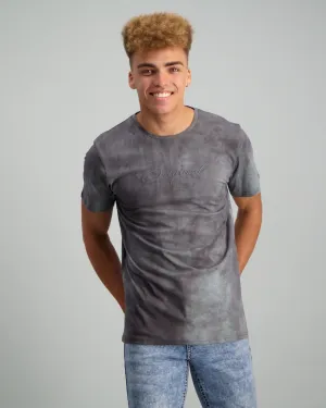 Men's Embroidery T-Shirt - Grey