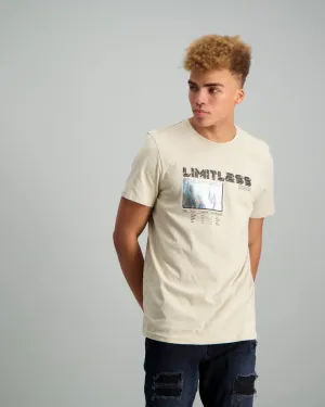 Men's Graphic Print T-Shirt Sand