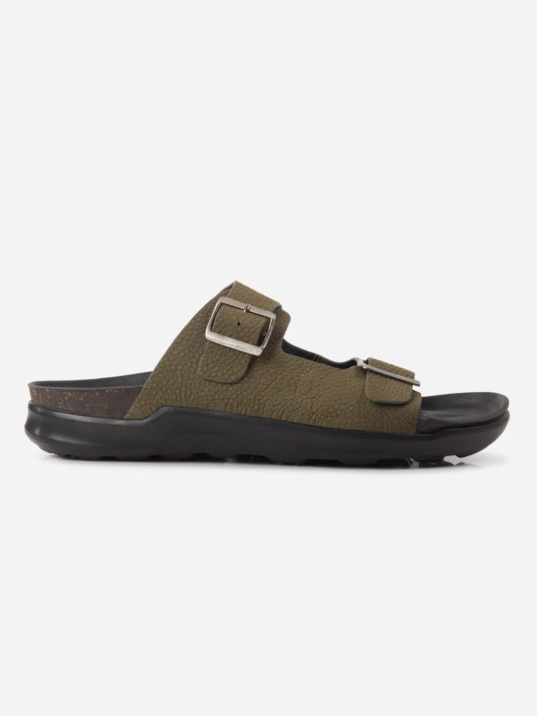 Men's Olive Strap Sandals (ID4271)
