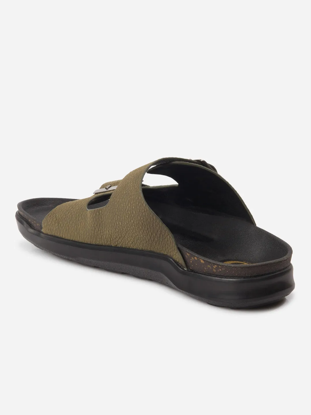 Men's Olive Strap Sandals (ID4271)
