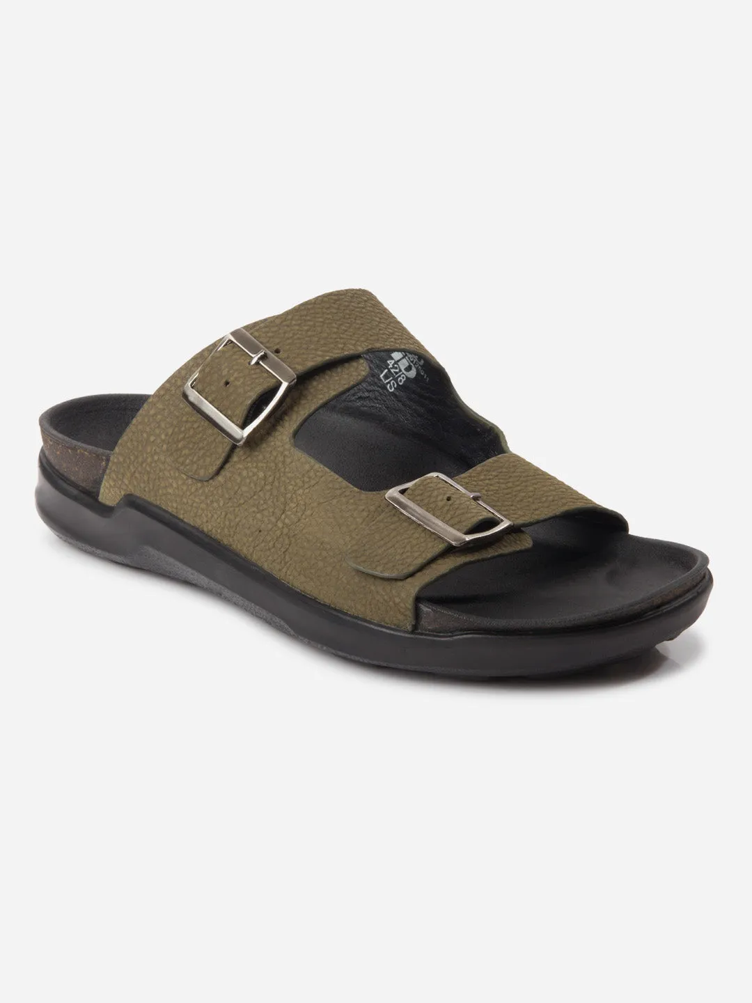 Men's Olive Strap Sandals (ID4271)