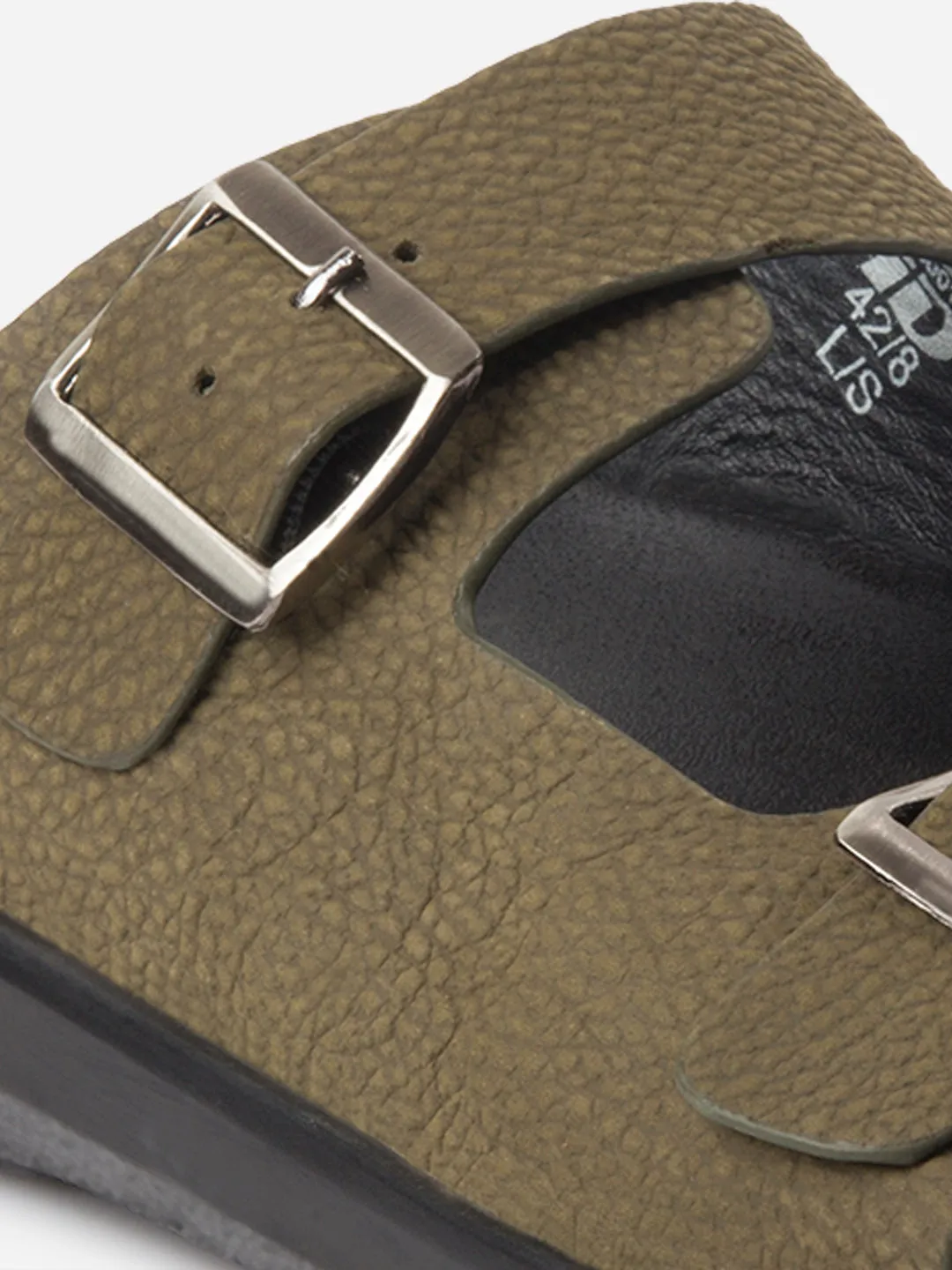 Men's Olive Strap Sandals (ID4271)