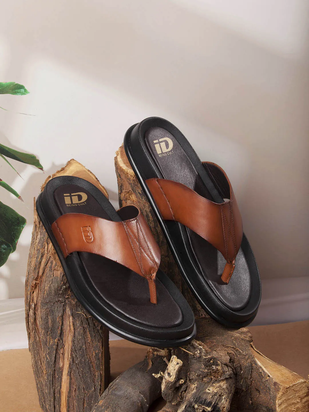 Men's Tan Thong Sandal (ID4268)