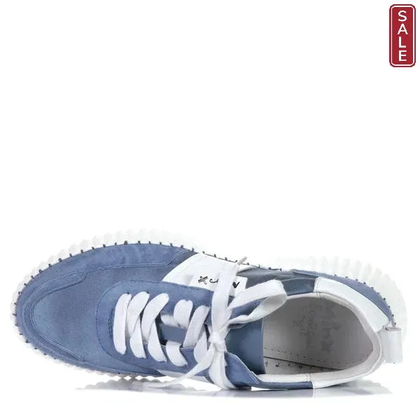 Minx Racer denim suede