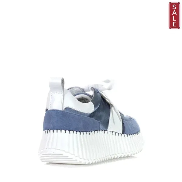 Minx Racer denim suede