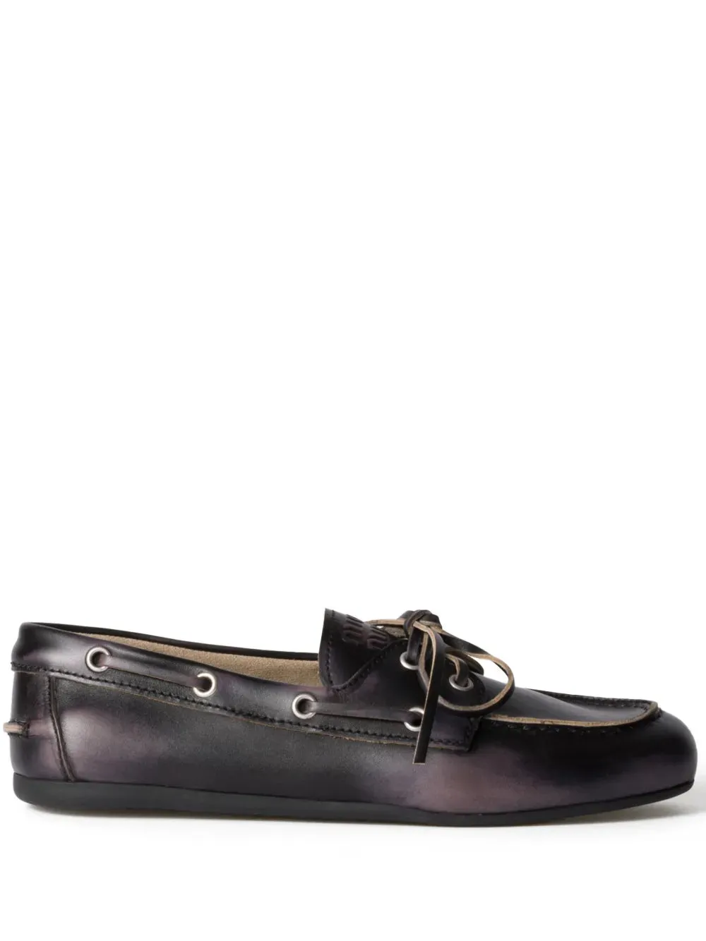 Miu Miu leather loafers