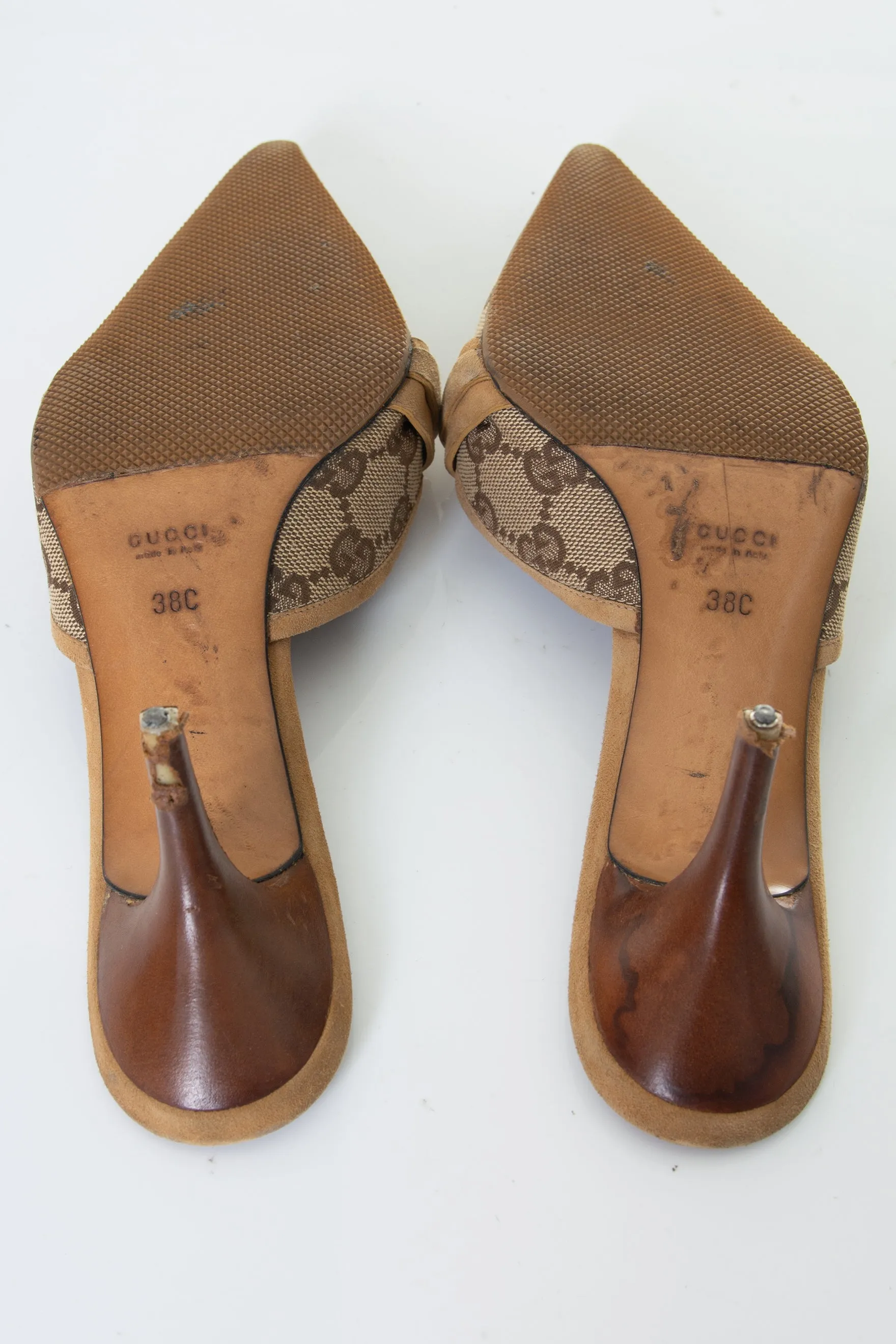 Monogram Kitten Heels 38