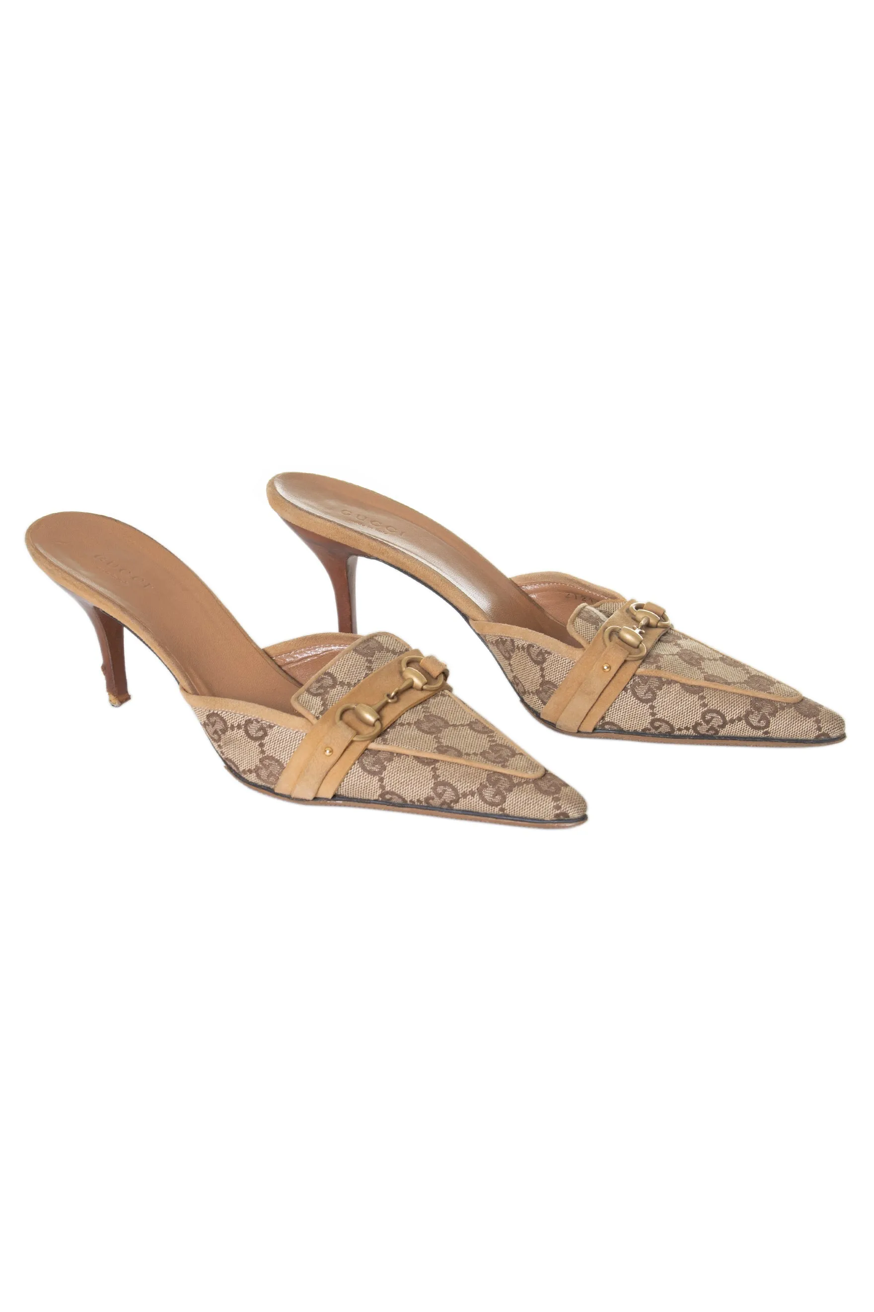 Monogram Kitten Heels 38