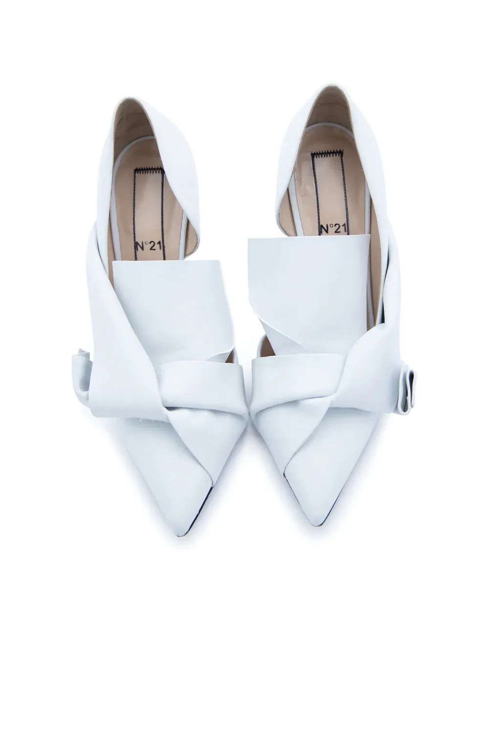 Nº21 White Knot Heels