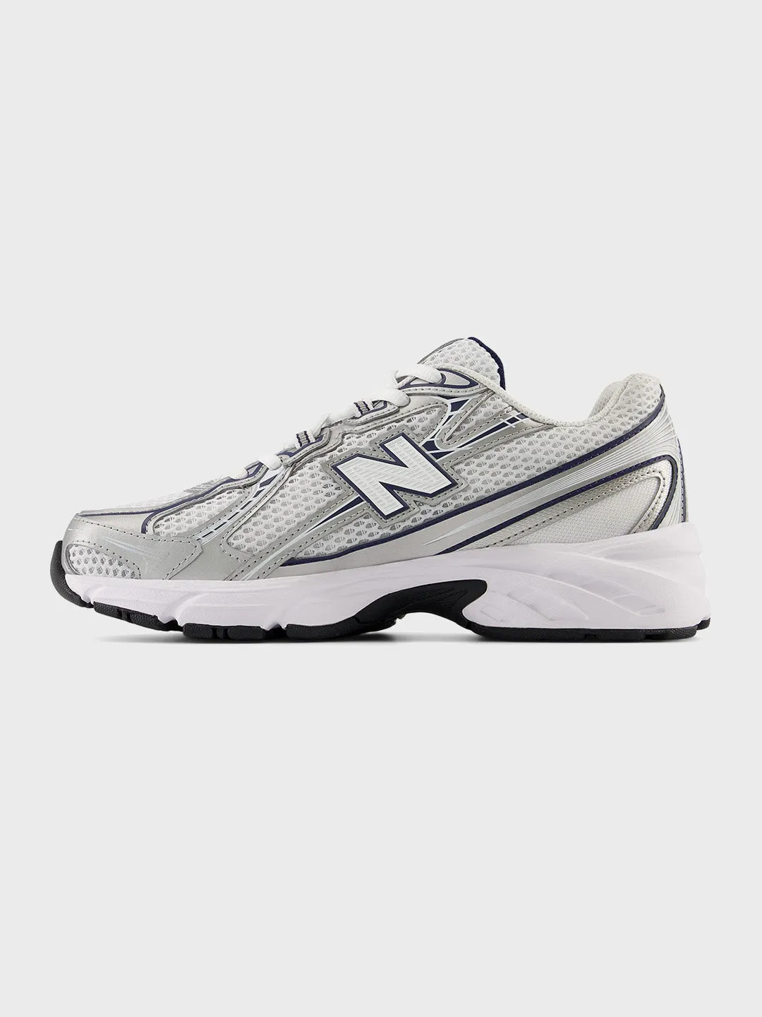New Balance 740 Sneakers | White/NB Navy