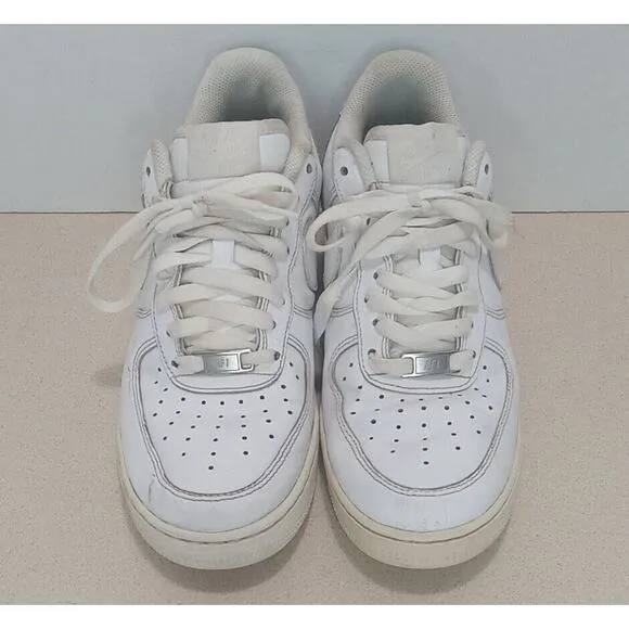 Nike Air Force One Mens Size 8.5 Sneakers Triple White 315122-111 Lace Up