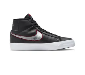 Nike Zoom Blazer Mid Pro GT - Black/Metallic Silver-Red
