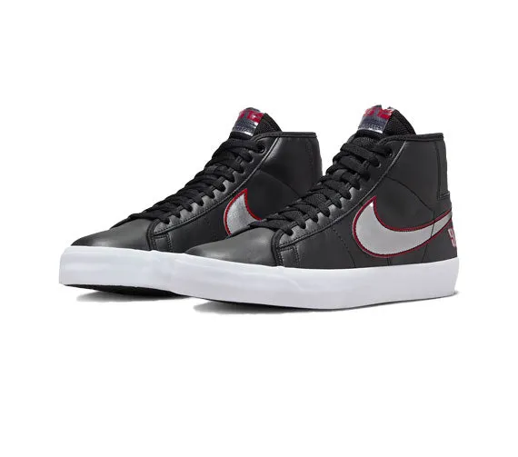 Nike Zoom Blazer Mid Pro GT - Black/Metallic Silver-Red