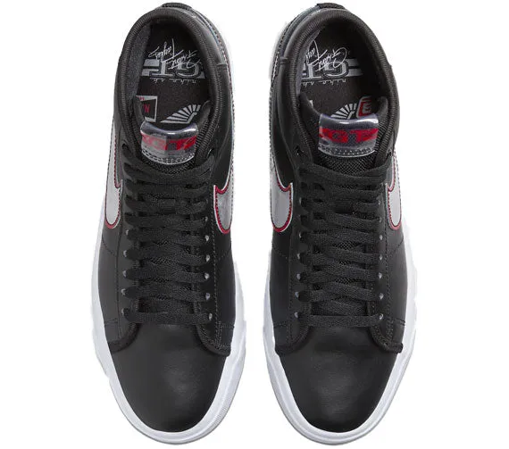 Nike Zoom Blazer Mid Pro GT - Black/Metallic Silver-Red