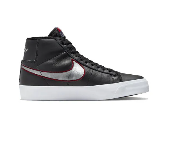Nike Zoom Blazer Mid Pro GT - Black/Metallic Silver-Red