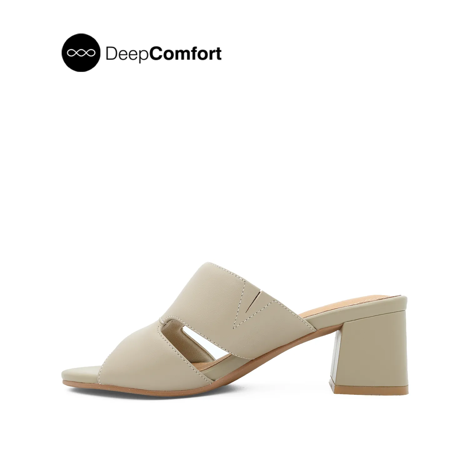 Noelle Women's Sandals - Taupe Leather