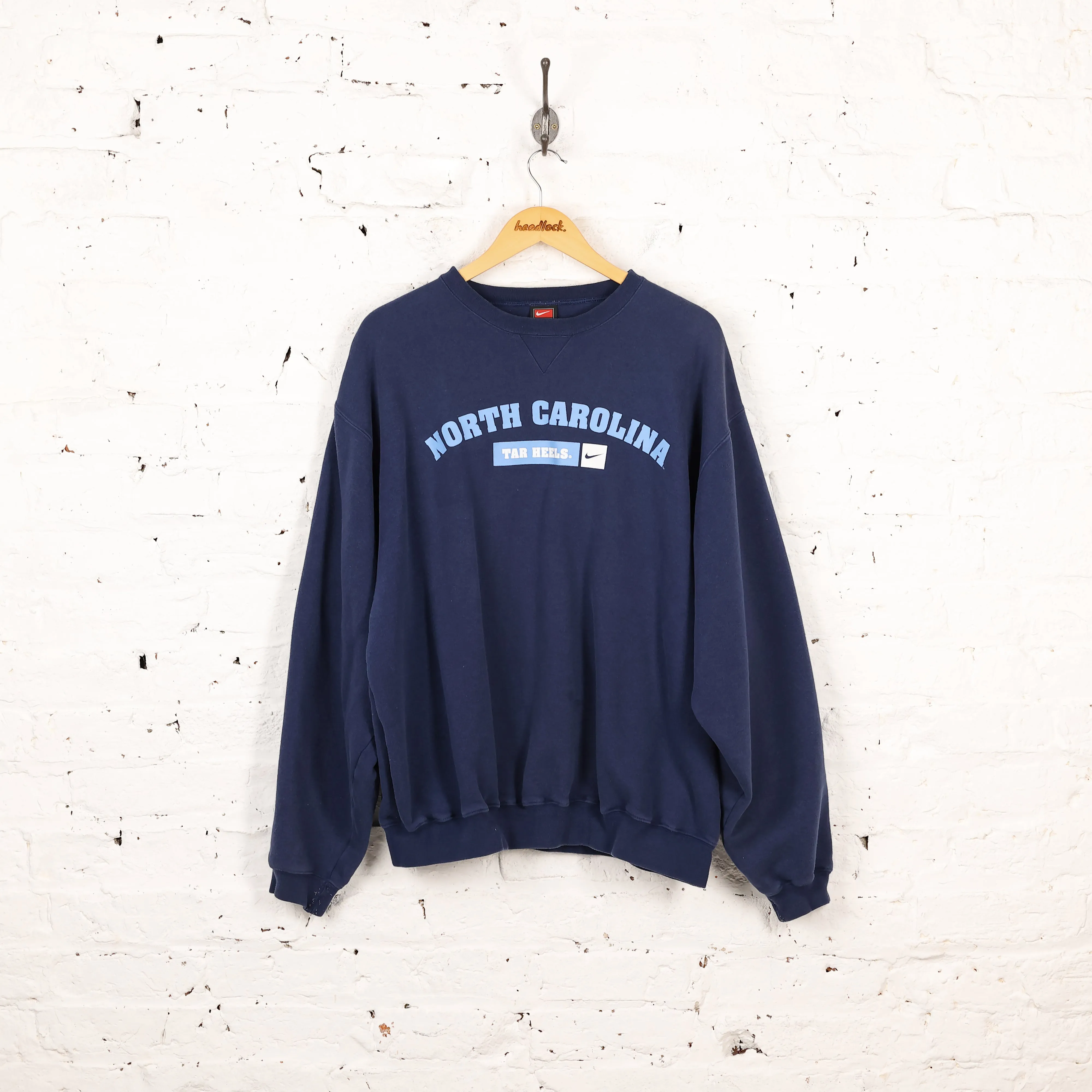 North Carolina Tar Heels Basketball Nike Sweatshirt - Blue - XL