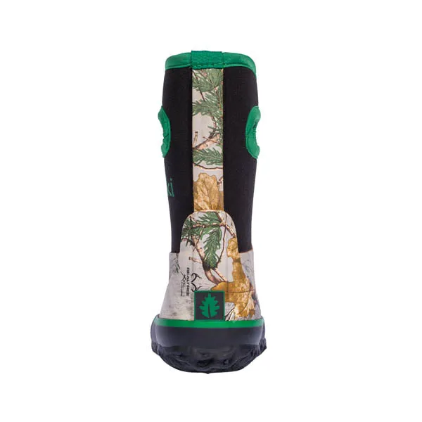 Oakiwear Kids Neoprene Rain Snow Boots, Realtree Xtra® Snow Camo Thick 7mm