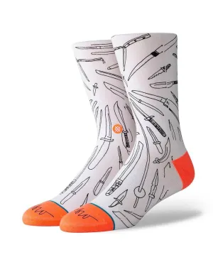 Oblow Poke Classic Crew Mark Oblow White