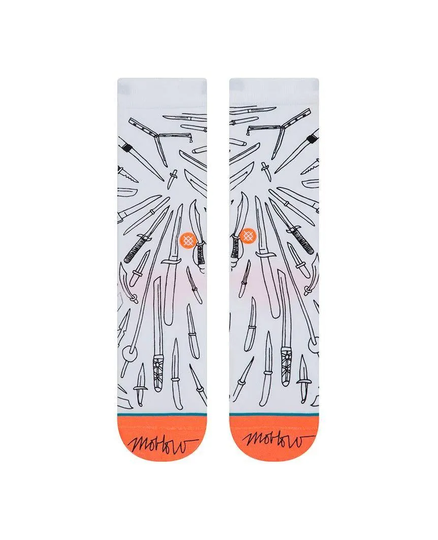 Oblow Poke Classic Crew Mark Oblow White