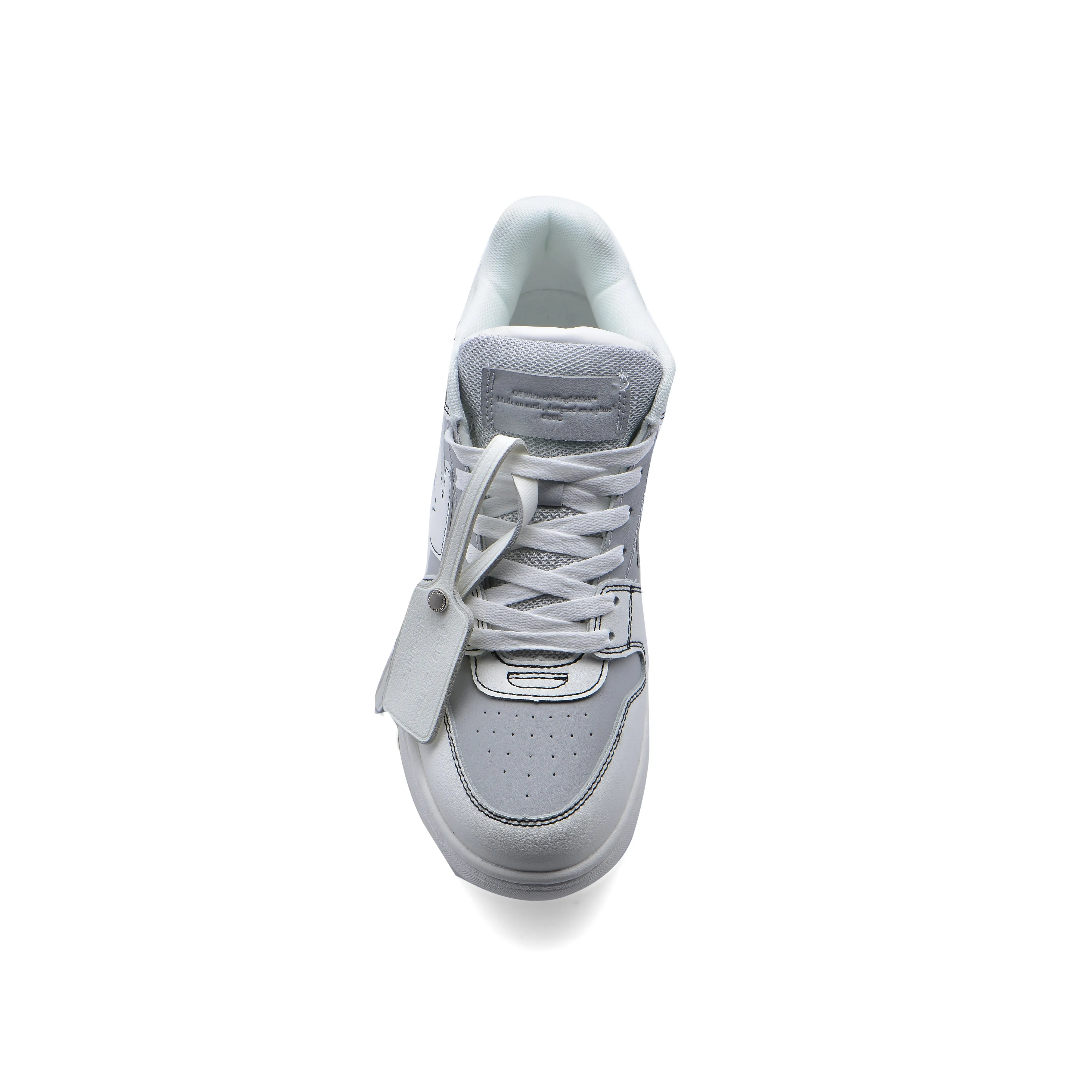 Off-White Logic Out Of Office Lace-Up Sneakers 189S25-M Gray