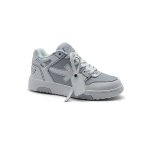 Off-White Logic Out Of Office Lace-Up Sneakers 189S25-M Gray