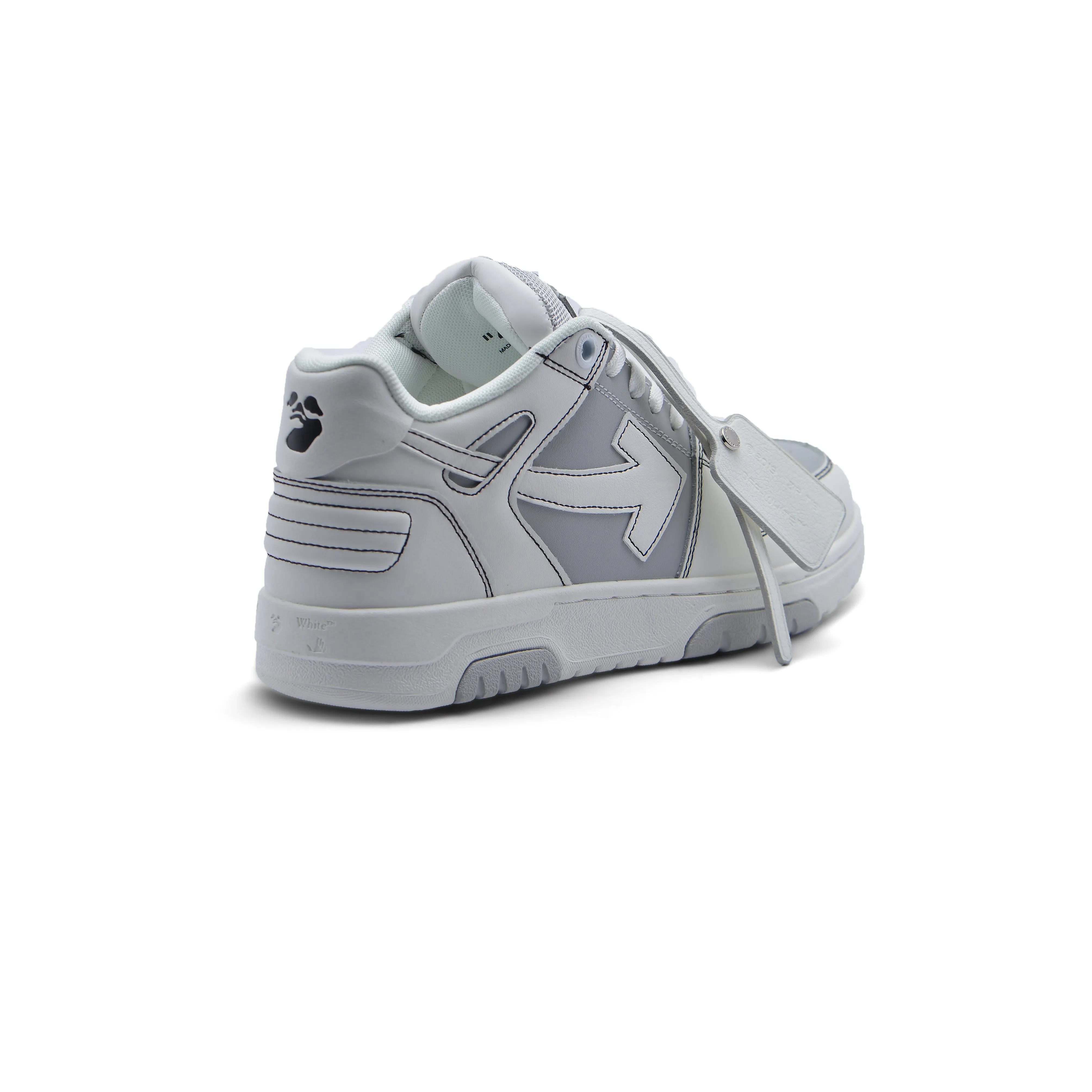 Off-White Logic Out Of Office Lace-Up Sneakers 189S25-M Gray