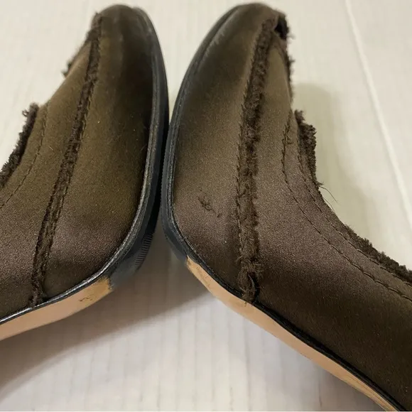 Pedro Garcia Women’s EU 37.5 US 7.5 Brown Satin Heels