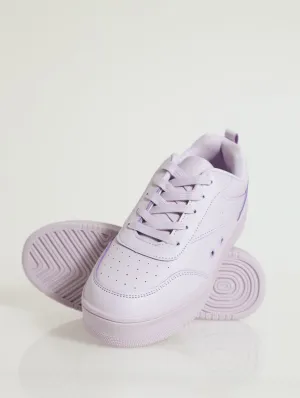 Pin Punch Vamp Sleek Street Sneaker - Purple