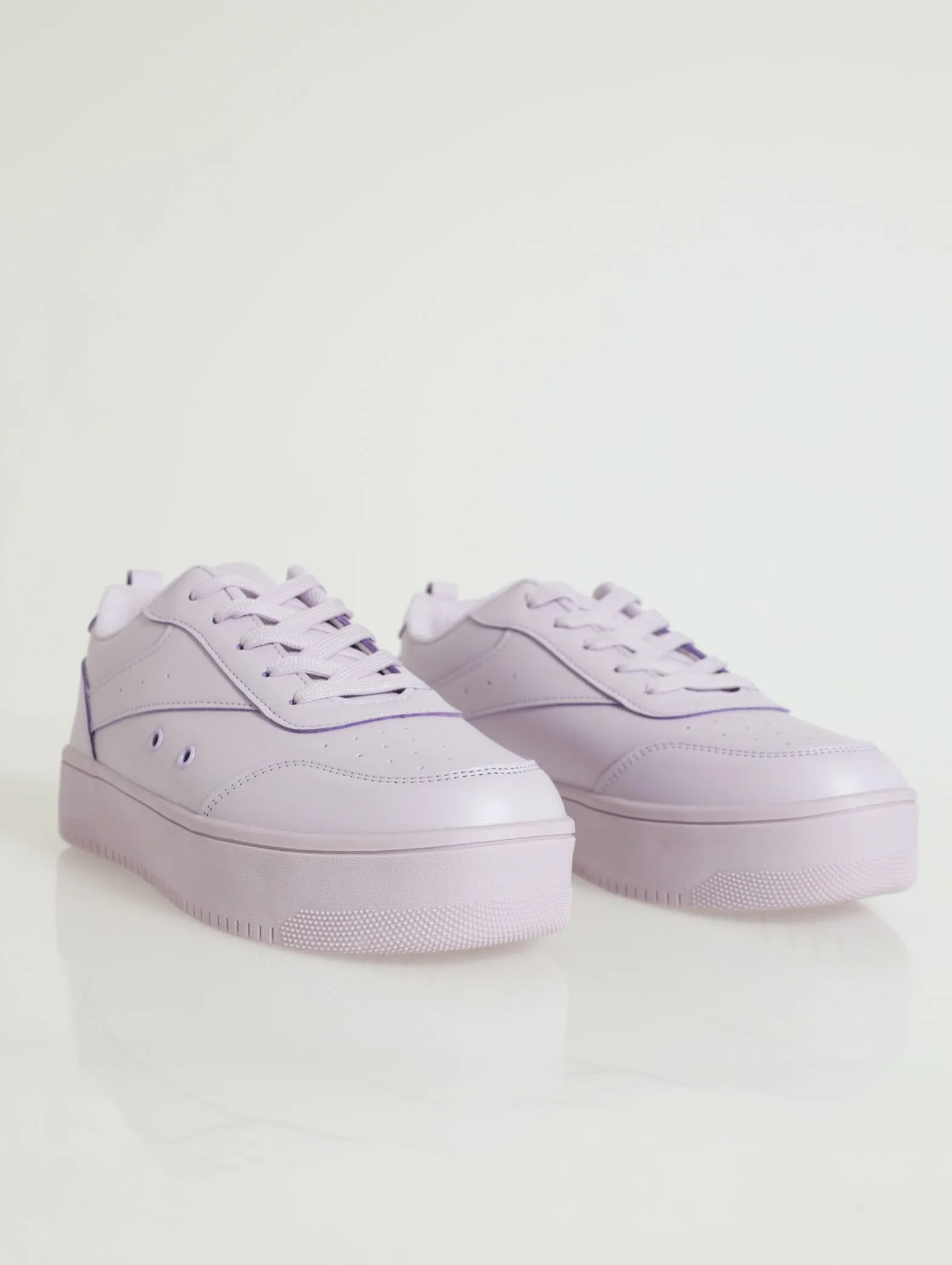 Pin Punch Vamp Sleek Street Sneaker - Purple