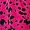 Pink And Black Printed V Neck Mini Dress With Elasticated Cuffs