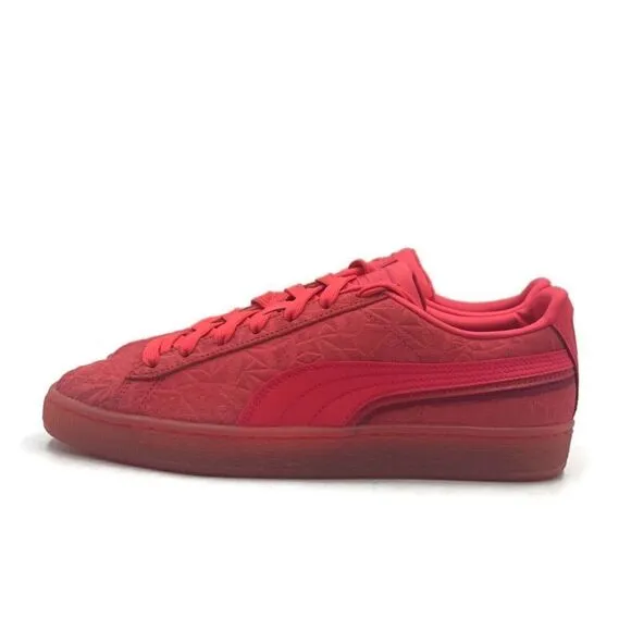 Puma Suede Triplex Mono Mens Sz 10.5 Casual Retro Shoe Red Trainer Sneaker NEW
