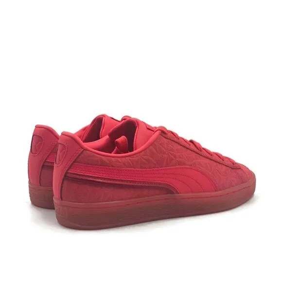 Puma Suede Triplex Mono Mens Sz 10.5 Casual Retro Shoe Red Trainer Sneaker NEW