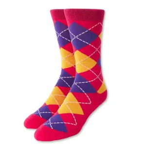 Purple Argyle Socks
