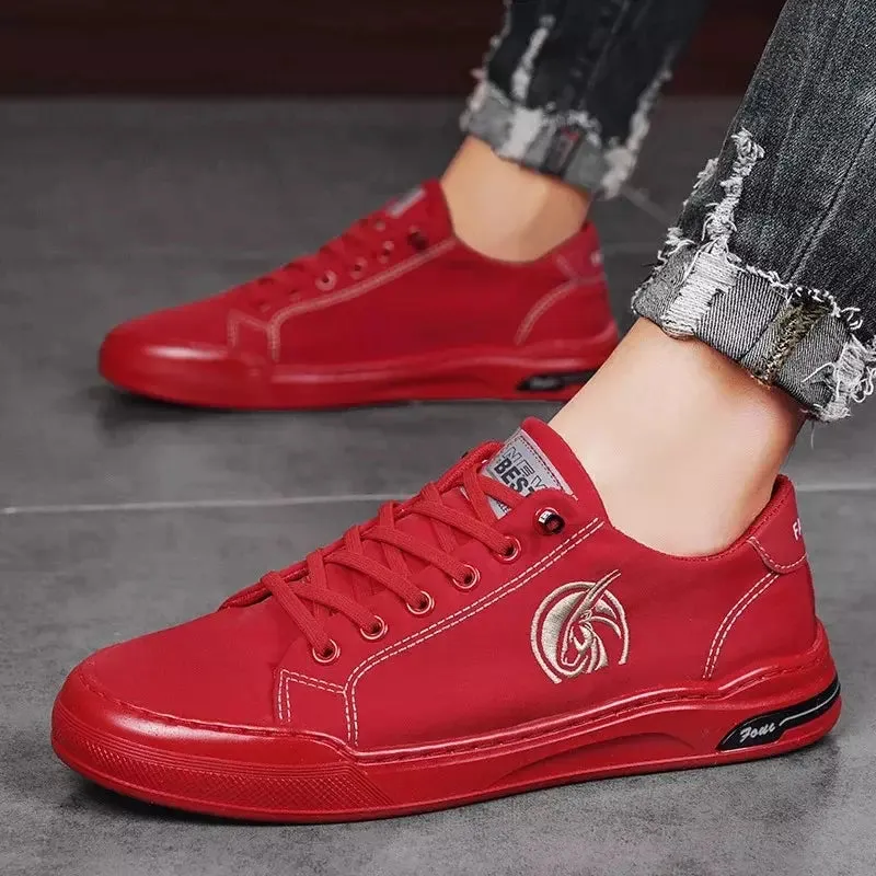 Red sneakers for men