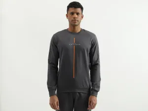 Regular Fit Round Neck Solid Sweatshirt