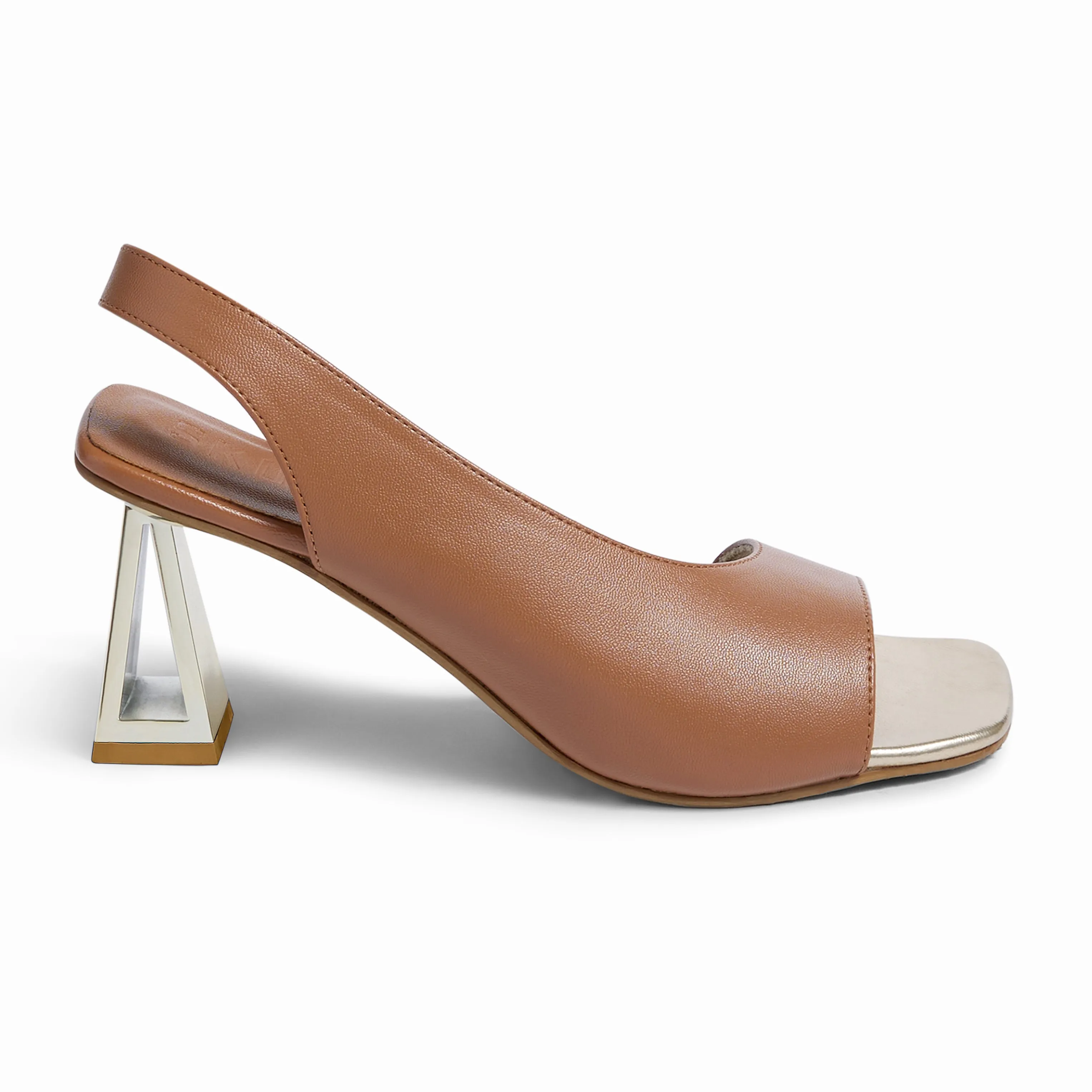 Rimini Tan Heels For Women