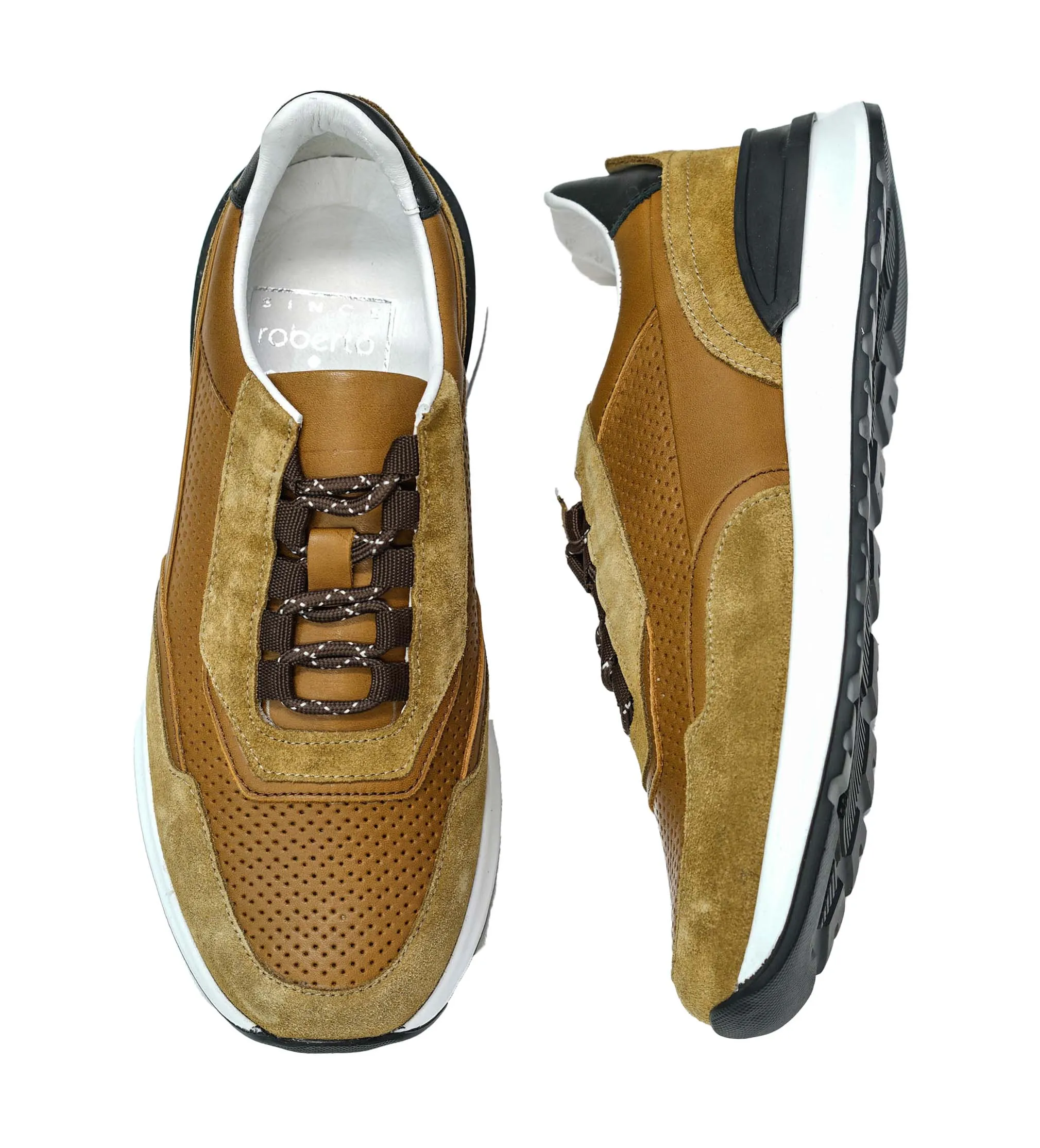 Roberto Serpentini Men's Tan Sneaker M01115 20% off