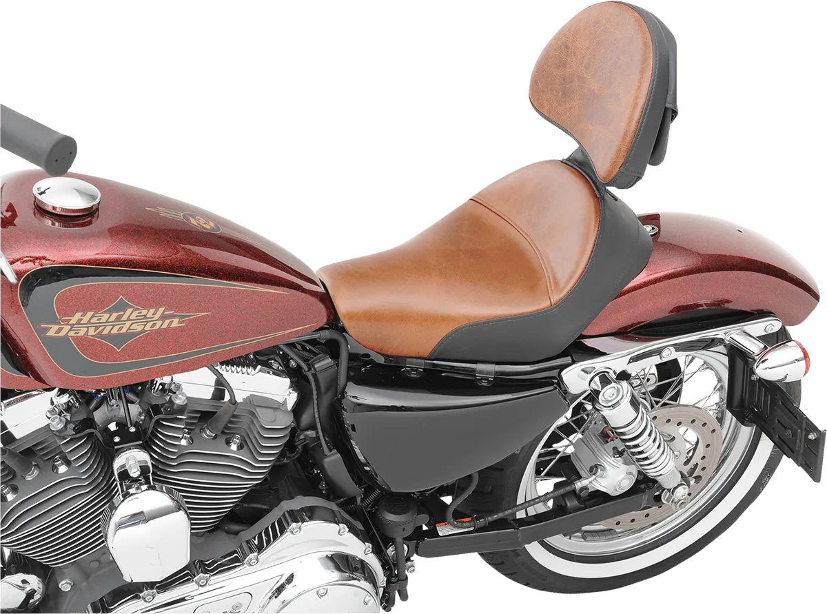 Saddlemen 807-03-0041B Renegade Lariat Solo Seat with Gel & Backrest Option - 4.5gal. Tank