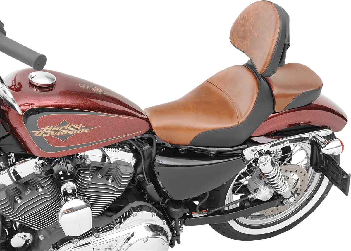 Saddlemen 807-03-0041B Renegade Lariat Solo Seat with Gel & Backrest Option - 4.5gal. Tank