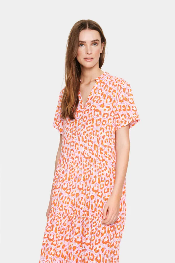 Saint Tropez EdaSZ SS Maxi Dress in Paradise P.Circular Animal