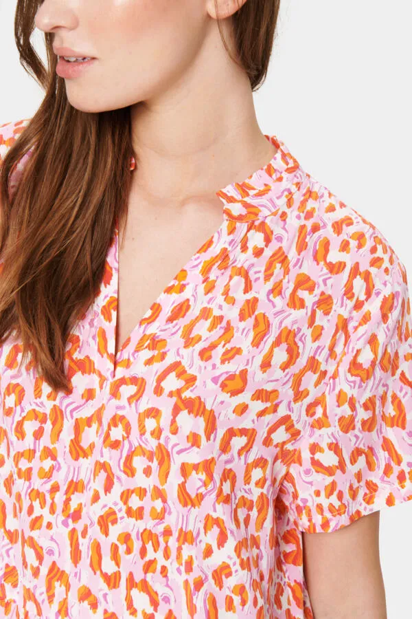 Saint Tropez EdaSZ SS Maxi Dress in Paradise P.Circular Animal