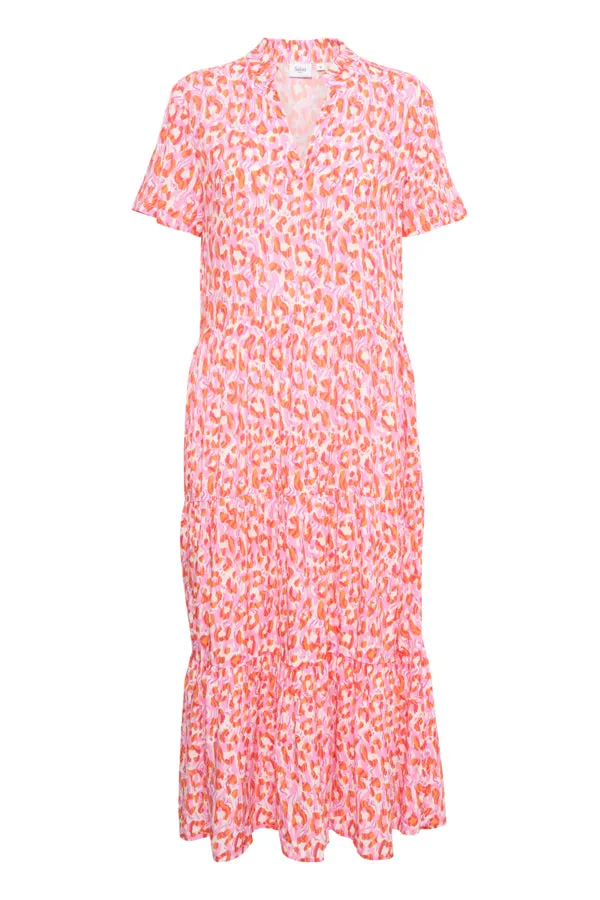 Saint Tropez EdaSZ SS Maxi Dress in Paradise P.Circular Animal