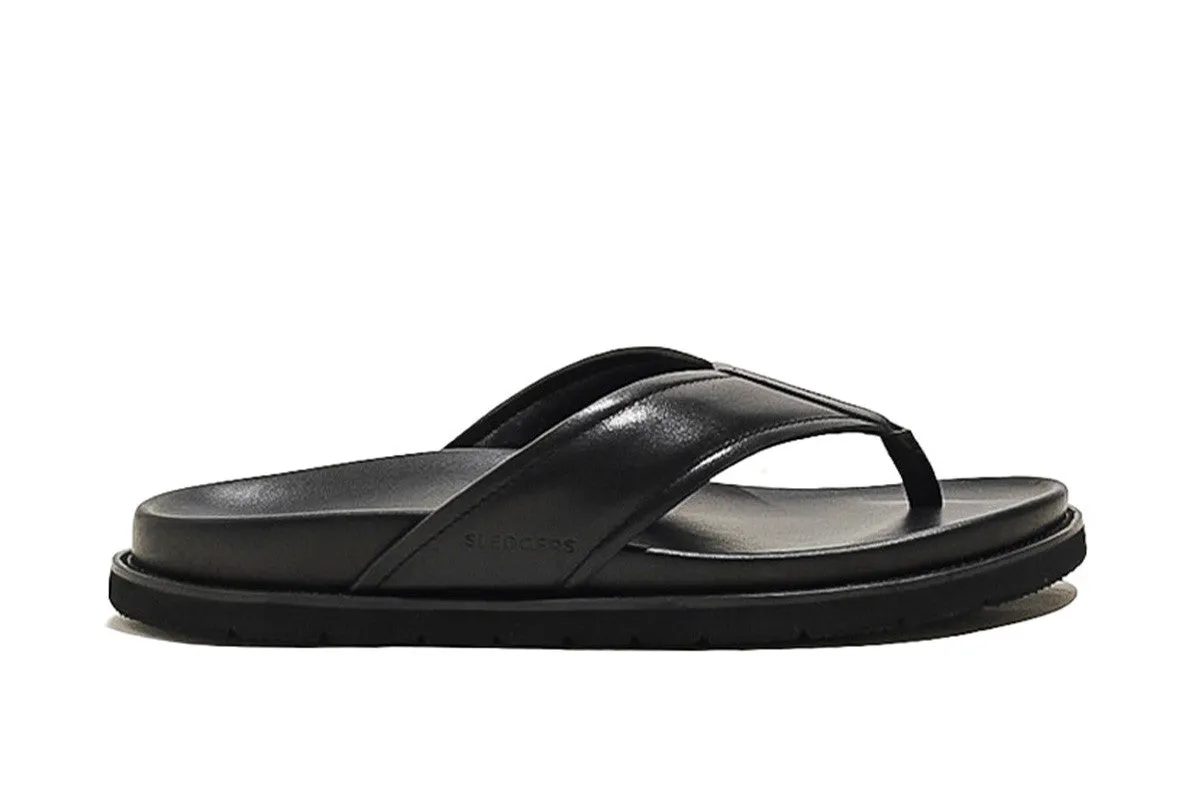 Salcedo Black Thong Sandals