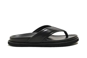 Salcedo Black Thong Sandals