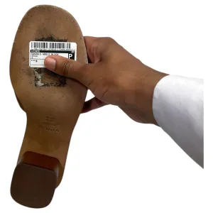 Sandals Heels Block By Vince In Brown, Size:9
